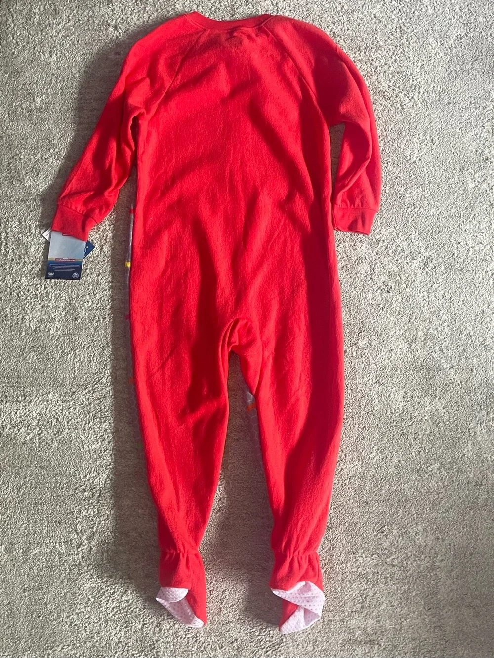 Nickelodeon Paw Patrol Gray & Red Kids Footed One-Piece Pajama